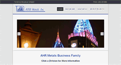 Desktop Screenshot of ahrmetals.com