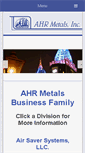 Mobile Screenshot of ahrmetals.com